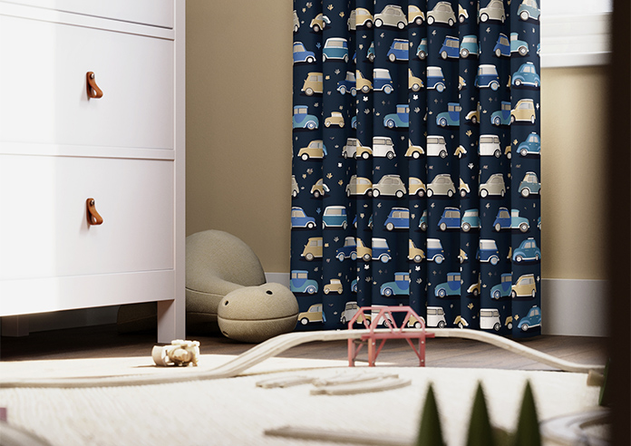 Roadtrip, Navy Blue - Made to Measure Curtains - Image 5